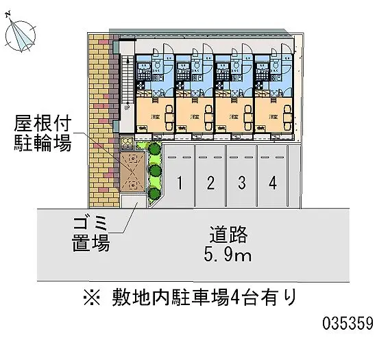 ★手数料０円★越谷市北越谷 月極駐車場